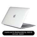 A crystal (clear) case for the MacBook Air 13.3-inch M1 2020 (Model A2337).