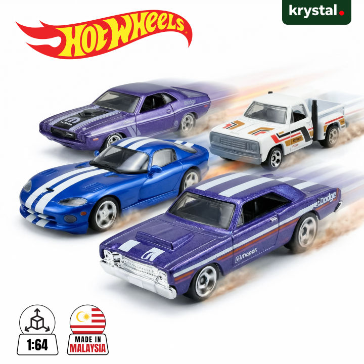 【Hot Wheels】Dodge Muscle & Trucks Collection - 1:64 Scale Toys for Kids & Collectors - 2026