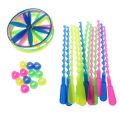 12pcs Children Outdoor Play set Games Kids Toys Hand Made Rotating Dragonfly Flying Saucer Toy Twisty Flying Saucers Helicopters. 