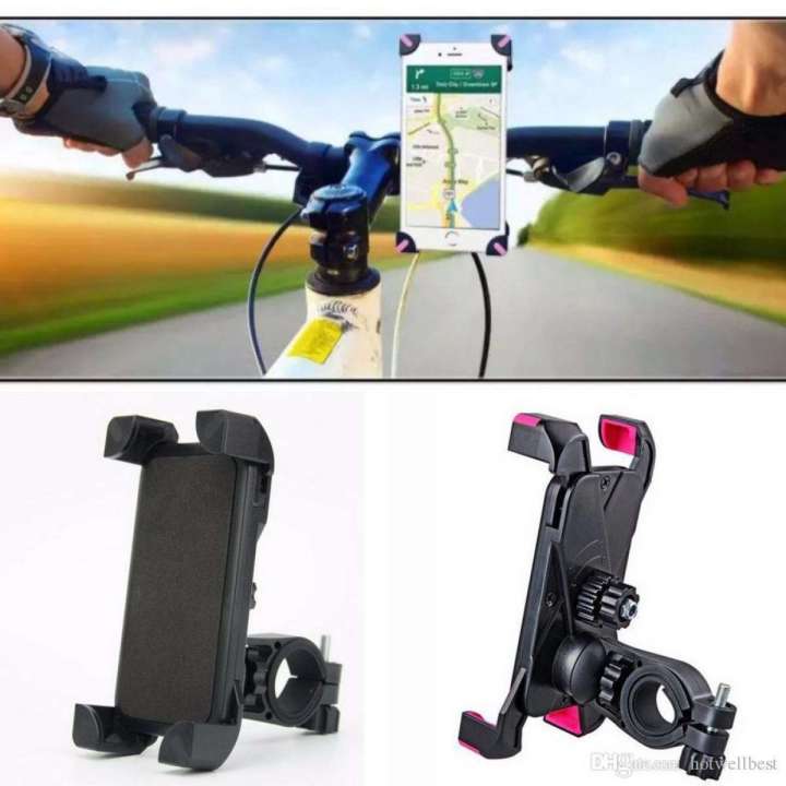 Universal 360 Degree Rotating Bike Phone Holder Anti Slip Handlebar Mount  Stand