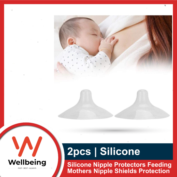 2pcs Silicone Nipple Protectors Feeding Mothers Nipple Shields Protection Cover Breastfeeding Mother Milk Silicone Nipple