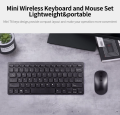 KM901 Keyboard Mouse Combo 2.4G Wireless 78 Key Mini Keyboard and Mouse - White. 