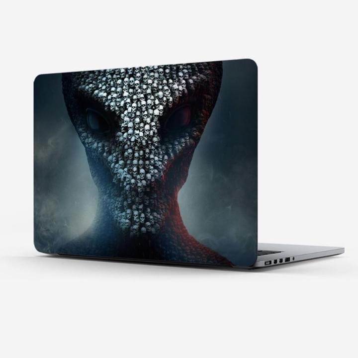 LPTP-997 Alien Head Filled With Skulls Wallpaper premium quality laptop sticker