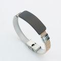 In Stock Can Carve Writing DIY Stainless Steel Simple Titanium Steel Bracelet Men's European and American Fashion Metal Bracelet Couples Bracelet.