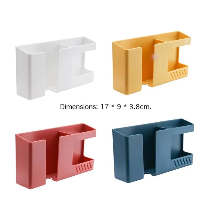 Two%20Layer%20Wall%20Mounted%20Organizer%20Box%20Punch%20Free%20Tv%20Remote%20Control%20Storage%20Phone%20Plug%20Wall%20Holder%20Charging%20Multifunction%20Hooks%20-%20Mobile%20Stand%20-%20Mobile%20Stand%20-%20Image%204