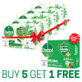 Buy 5 Get 1 Free - Dettol Soap Neem 125gm Bathing Bar, Soap with protection from 100 illness-causing germs. 