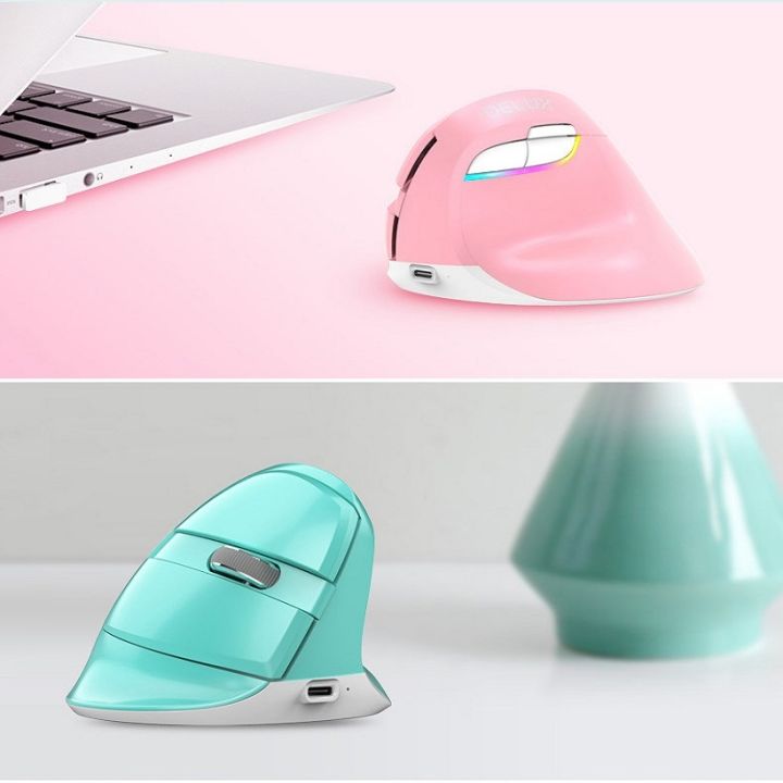 (COD)%20DELUX%20M618Mini%20Colorful%20Wireless%20Luminous%20Vertical%20Mouse%20Bluetooth%20Rechargeable%20Vertical%20Mouse%20-%20Image%209
