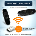 Air Mouse Remote For Android TV Smart Television Projector Android TV Box PC Laptop C120 Air Mouse Wireless Rechargeable Mouse And Keyboard Combo. 