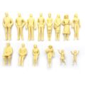 60pcs/lot 1:87 Scale Model Miniature Figures Standing Architectural Models Human Scale Model ABS Plastic Peoples Kids Toy.