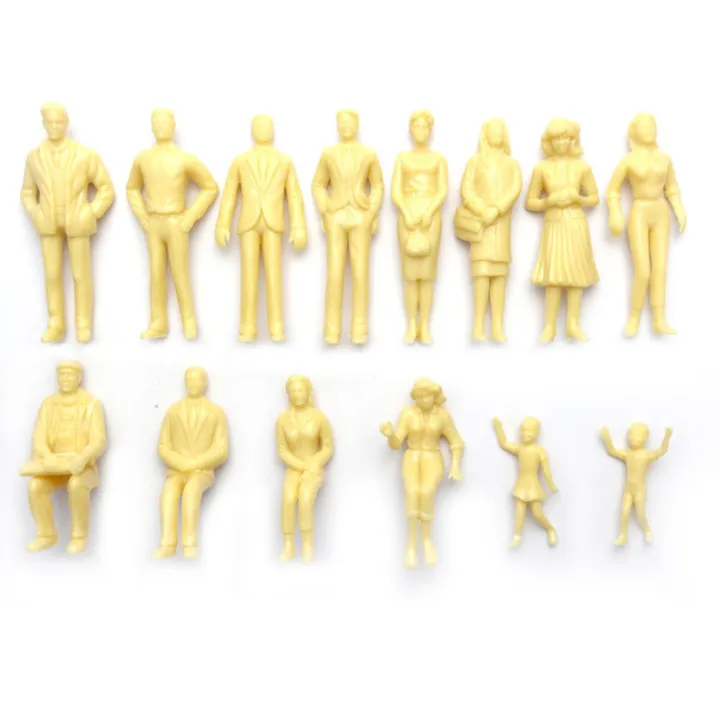 60pcs/lot%201:87%20Scale%20Model%20Miniature%20Figures%20Standing%20Architectural%20Models%20Human%20Scale%20Model%20ABS%20Plastic%20Peoples%20Kids%20Toy%20-%20Image%205