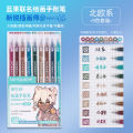 Languo handbook pen full set Morandi color gel pen large capacity student marker pen multi-color note-taking special.