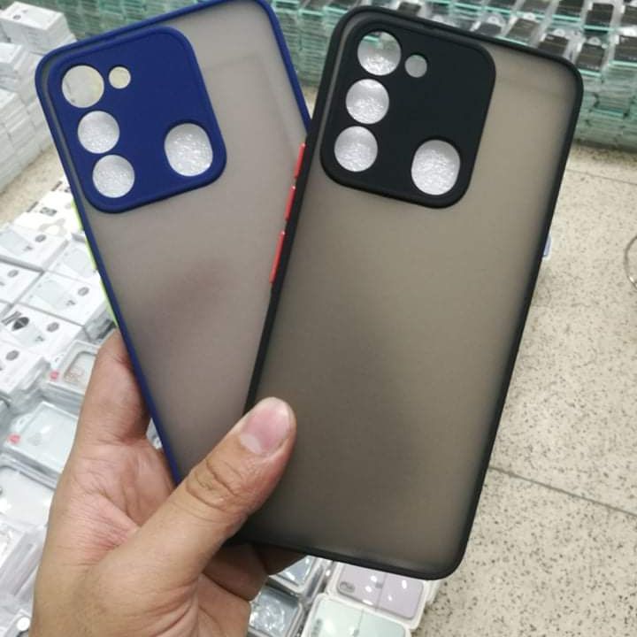 For Tecno Spark go 2022, Spark 8C Matte Back Cover With Super Grip & Tpu Rubber Protection Kg 5 - Phone Back Cover