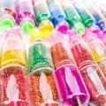 Mini Size Glitter Bottles for Crafting ( 5 pieces ). 
