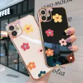 TA for OPPO A9 2020 A5 2020 Back Cover + Free Lanyard Falling Flowers Luxury 6D Plating Case Side Pattern Soft Silicone Square Phone Cases. 