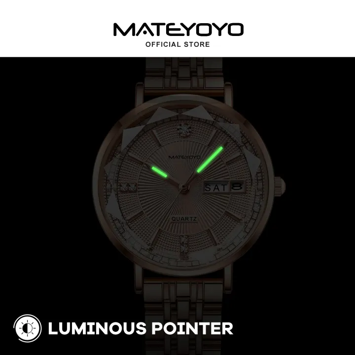 MATEYOYO%20Women%20Watches%20Diamond%20Casuals%20Retro%20Stainless%20Steel%20Strap%20Watches%20Quartz%20Watches%20Calendar%20Dial%20Luminous%20Pointer%20Watches%205ATM%20Waterproof%20Watches%20Business%20Wristwatch%20for%20Women%20Ladies%20-%20Image%203