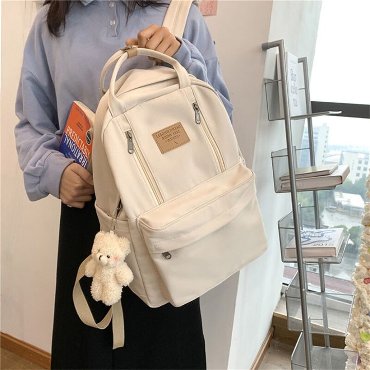 %E3%80%90New%20and%20Improved%E3%80%91%20Multifunction%20Double%20Zipper%20Women%20Backpack%20Teenager%20Girls%20Backpack%20Student%20Shoulder%20Bag%20Korean%20Style%20Schoolbag%20-%20Image%203
