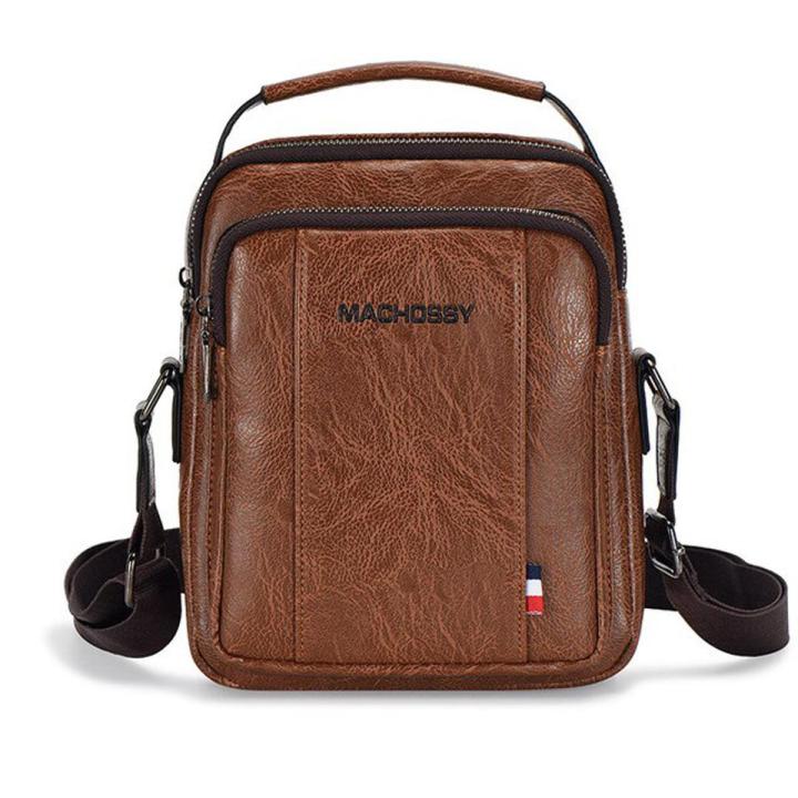 Men's Synthetic Leather Shoulder Bag Men PU Crossbody Messenger Bags Man Casual Shoulder Bags For Male Top Handle Handbags