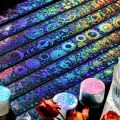 Retro Butterfly Whale Masking Washi Tape Laser Shining Decorative Adhesive Sticker Label Scrapbooking Handbook Material. 