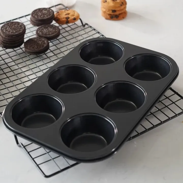 6%20Cups%20Carbon%20steel%20Mini%20Muffin%20Bun%20Pan%20non-stick%20Cupcake%20Baking%20Bakeware%20Mould%20Tray%20Cake%20mold%20-%20Image%205