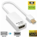 Mini Displayport to HDMI Cable 4K Thunderbolt 2 HDMI Converter For MacBook Air 13 iMac Chromebook Mini.