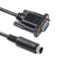 D-sub 9 Pin Female to Mini-DIN 8 Pin RS-232 Serial PC Link Cable Connecting Tripp-Lite SNMPWEBCARD to PC Compatible with 73-1025.