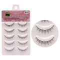 Meiliyue Japanese Style 5 Matching False Eyelashes Sharpening Process Natural Simulation Cross Short Handmade Eyelash. 