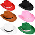 Western Cowboy hat Handcrafted Dressed Wild west Riveted Western-style Female cowboy for Rodeo Country music concerts Horseback riding Western-themed parties Western fashion enthusiasts.