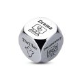 1pc Romantic Metal Movie Decider Dice Funny Anniversary Date Night Ideas Date Night Dice for Couples Take Out Dice Valentines Day Movie Cube Game Him Her. 