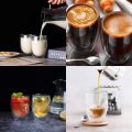 【Ready Stock】Double Wall Glass Cup Heat Resistant Coffee Glass Cup Double Layer Mug for Coffee Milk Tea Drinks Insulated Handle Cup Set Cawan Kaca Kopi.