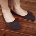 Follow The Foot Sport Socks Men Running Invisible Socks Men 5 Pair Anti Slip Socks Men Silicone Solid Color Unisex Summer Socks.