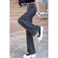 Thin Tencel jeans women's 2024 summer new loose and thin, fashionable and versatile, casual wide-leg pants trend.