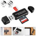 USB Card Reader SD TF Card USB 2.0 Cardreader Smart Memory Micro USB OTG Card Readers Adapter for Computer Laptop Acessories（white）. 