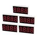 Durable 12 Pin 4 Bit Common Cathode Plastic, Metal Black Digital Tube Red LED Display 7 Segment Display Electronic Driver Board. 