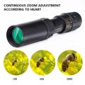10-300X40 Metal Continuous Zoom Monocular Mobile Phone Scope Tourism High-definition Hunt Telescope Adjustable Camera Outdo L4B3.