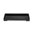 Vanity Tray Black Bathroom Vanity Countertops Toilet Tank Storage Tray, New Home Marble Stone Vanity Tray, Organizer Tray for Closets,Dressers,Watch,Keys,Perfume,Plant,Towel.