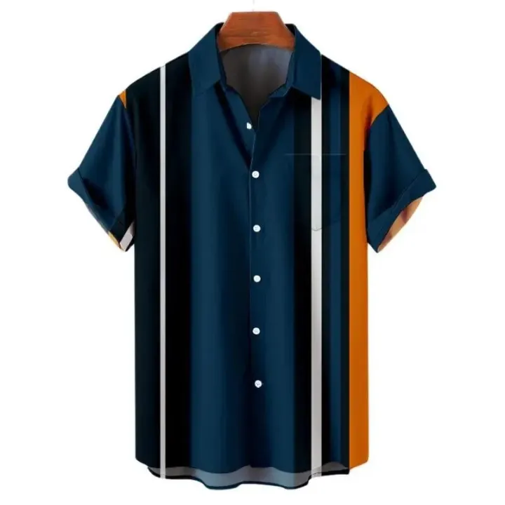 Hawaiian%20Men's%20Colourful%20Striped%20Social%20Camisa%20Short%20Sleeve%20Shirts%20For%20Men%20Casual%20Top%20Oversized%20Tee%20Clothing%20Fashion%20Y2k%20Hot%20-%20Image%202