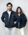 Men’s Corduroy Jacket in Navy Blue. 