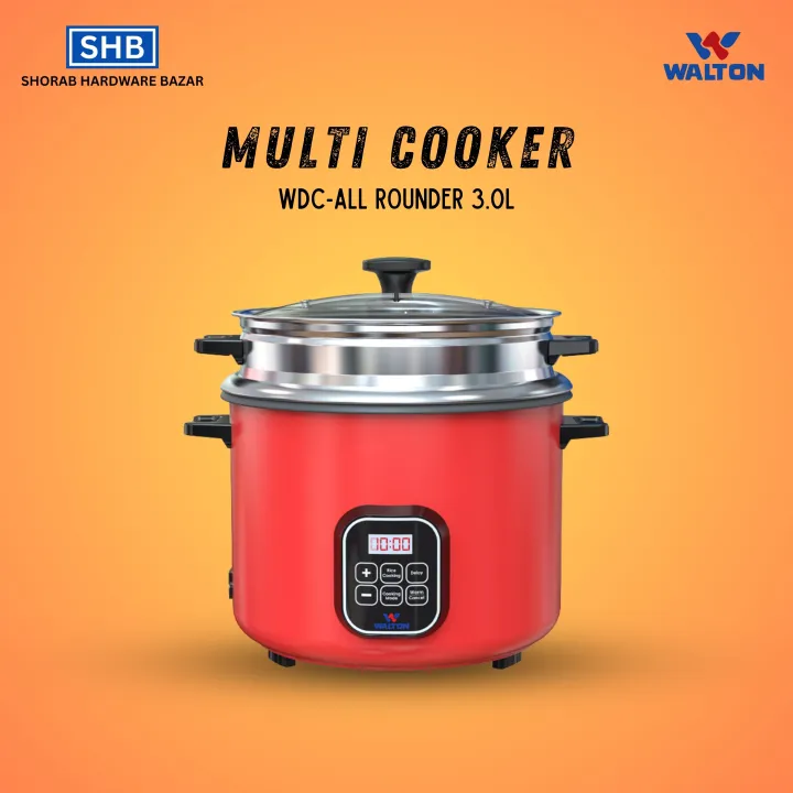 Walton Multi Cooker WDC-ALL ROUNDER 3.0L with Official Warranty