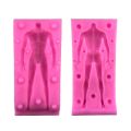 Doll Body Shaped Silicone Mold 3D Fondant Tool For Manikin Handmade DIY Chocolate Baking Decorating Clay Mould Supplies GYH.