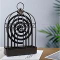 Birdcage Shape Iron Mosquito Coil Holder Stand Mosquito Repellent Incense Burner Holder Hanger.