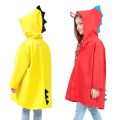 Cute Dinosaur Raincoat Waterproof Children Kids Rain Jacket Boys Girls Rain Coat Outdoor Trench Poncho Student Rainwear.