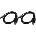 2X USB Data Charger Cable for Sony Walkman MP3 Player.