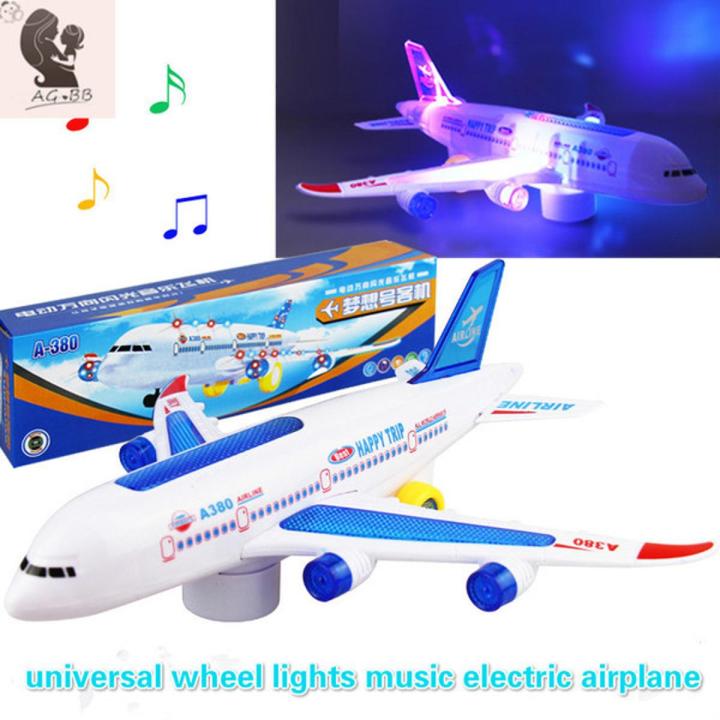Airbus A380 Model Airplane Electric Flash Light Sound Toys Gift for Children By Gift Corner Shopping