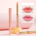 Honey Peach Magic Color Lipstick Temperature Lip Balm Moisturizing Nourishing Long Lasting Smooth Natural Brighten Lip Makeup. 