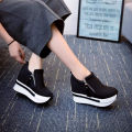 Ladies Sneakers High Heel. Side chain shoes for women. - Shoes. 