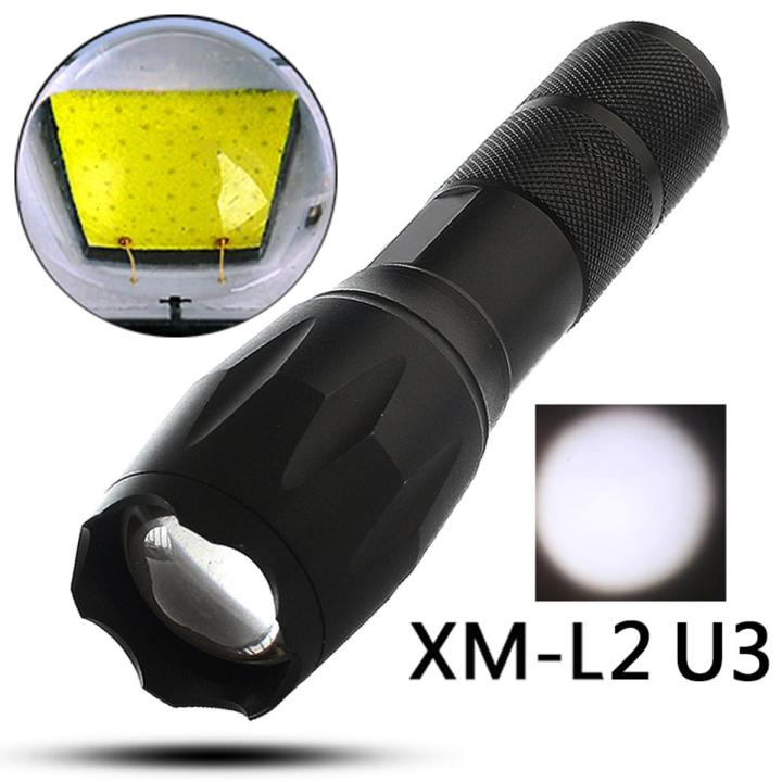 Led CREE XM-L2 U3 Light Lamp Flash Lighting 5000LM Tactical Torch Lantern use Rechargeable 18650 For Camping - U3