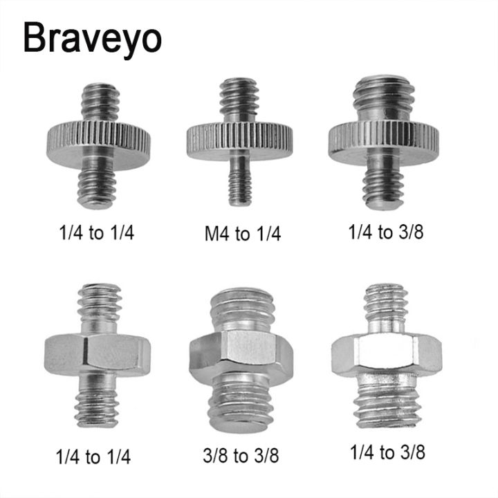 M4 1/4 3/8 Inch Camera Conversion Screw Male To Male Adapter Screw Universal Photography Accessories For Dslr Camera Ballhead