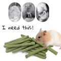 40 PCS Natural Mixed Grass Stick Chinchilla Chew Toys for Guinea Pig Rabbit Gerbil Parrot Bunny and Other Small Animals. 