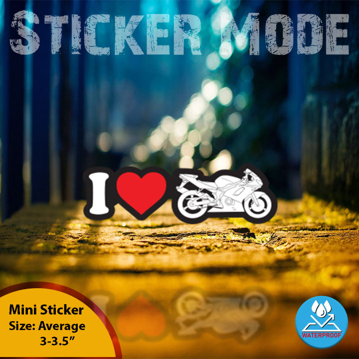 Sticker For Bike | I Love Bike_Logo | ( Sticker_Mode ) Best Quality