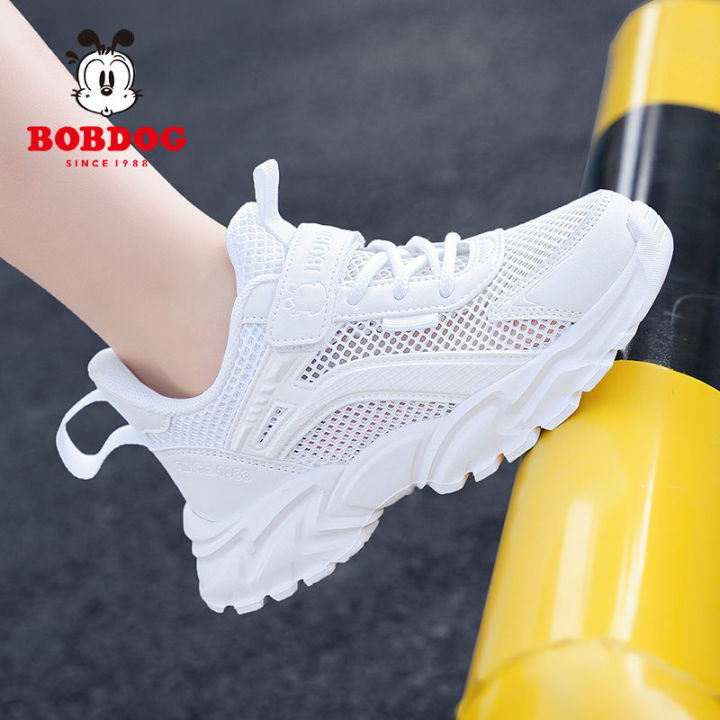 Bobdog%20Girls'%20White%20Shoes2022Autumn%20New%20Leather%20Waterproof%20Boys'%20White%20Sneakers%20Campus%20Girls'%20Shoes%20-%20Image%205